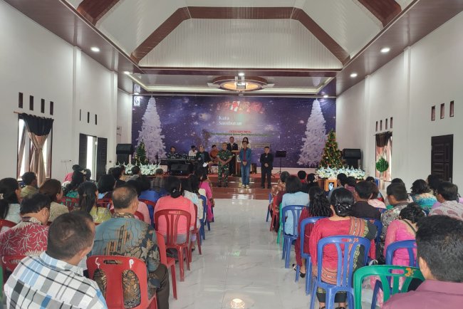 Perayaan Natal  Kantor Camat Pangururan bersama Lintas Sektoral dan Desa/Kelurahan